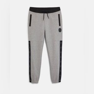 NWT Coach Men’s Monogram Tape Joggers Size XL